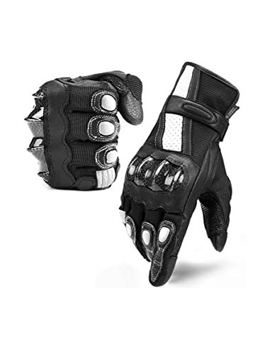 INBIKE Guantes Moto Piel Cuero De...