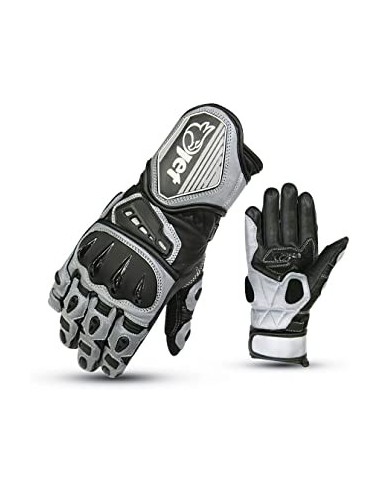 Jet Guantes Moto de Cuero Premium