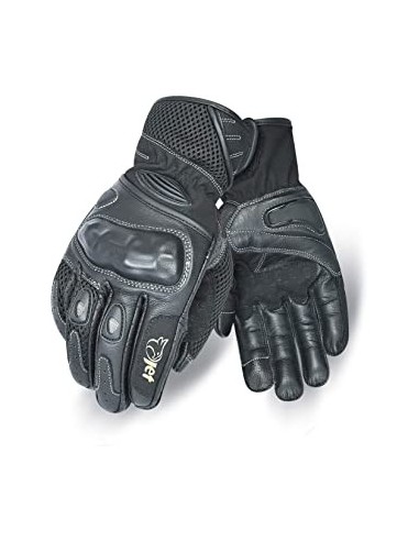 Jet Guantes Moto Verano Cuero Textil